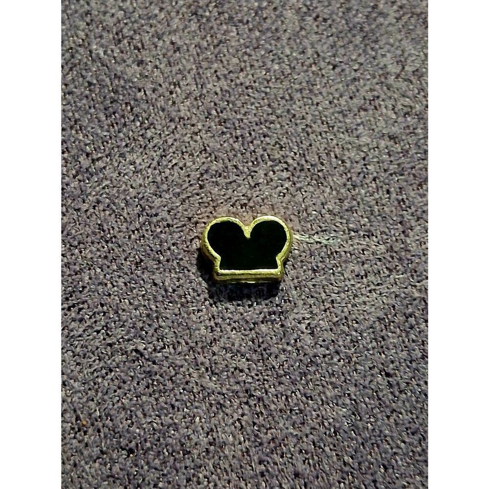 Black and Gold Mickey-style Ears Charm For Floating Lockets